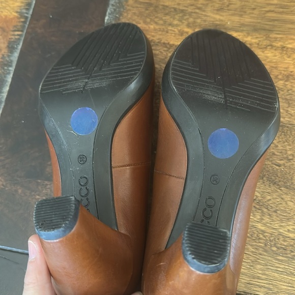 Ecco tan comfortable heels  size 36 so US 5 1/2. - Picture 4 of 6